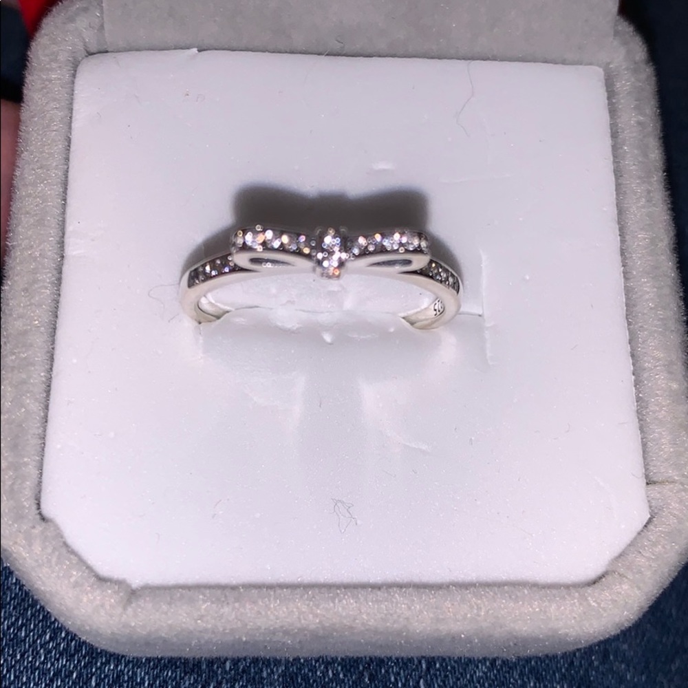 Stamped Sterling Silver Bow Size 6 - Picture 6 of 6